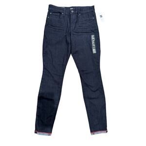 GAP NWT Skinny Legging Jegging Jeans Dark Wash Size 4 / 27R Contrast Cuff